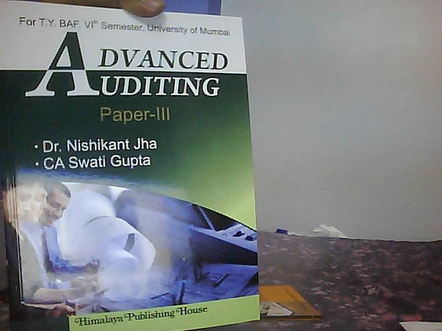 Auditing - Paper III_TYBAF V 2015-16